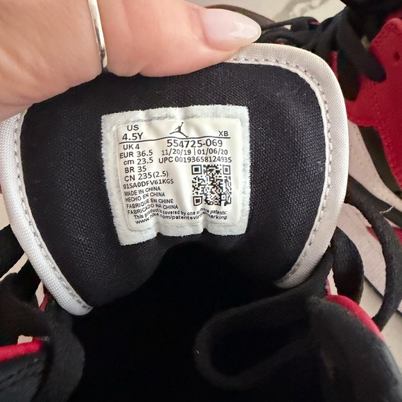 Kids Red and Black Sneakers - Picture 3 of 5